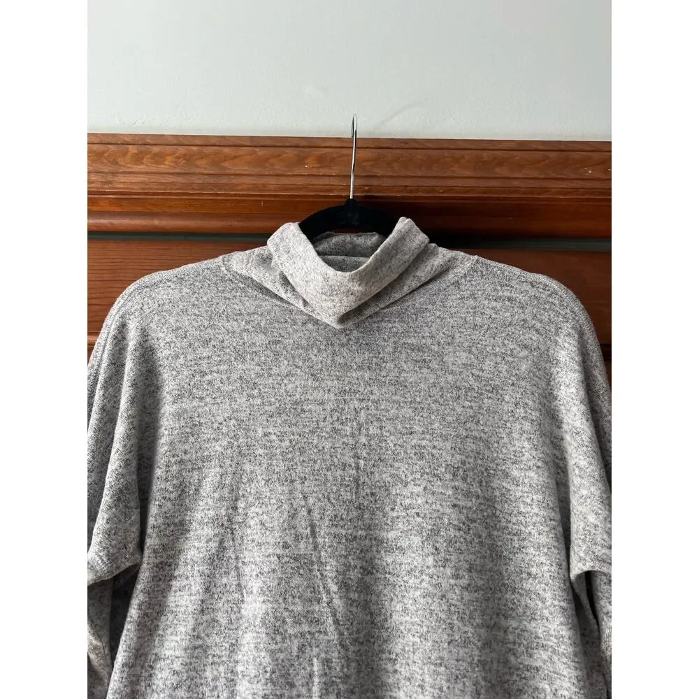 Abercrombie & Fitch Women's Turtleneck Soft Cozy Sweater Long Sleeve Gray Size S